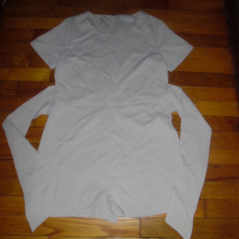All:Row Tan tie waist Romper size medium